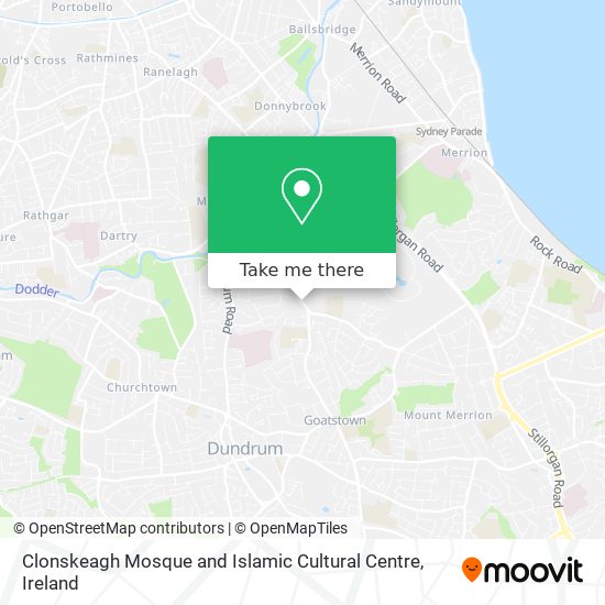 Clonskeagh Mosque and Islamic Cultural Centre map