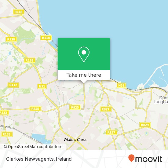 Clarkes Newsagents map