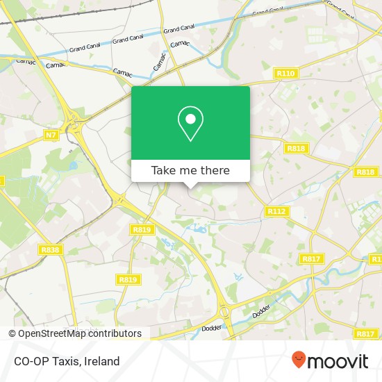 CO-OP Taxis map