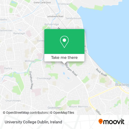 University College Dublin map
