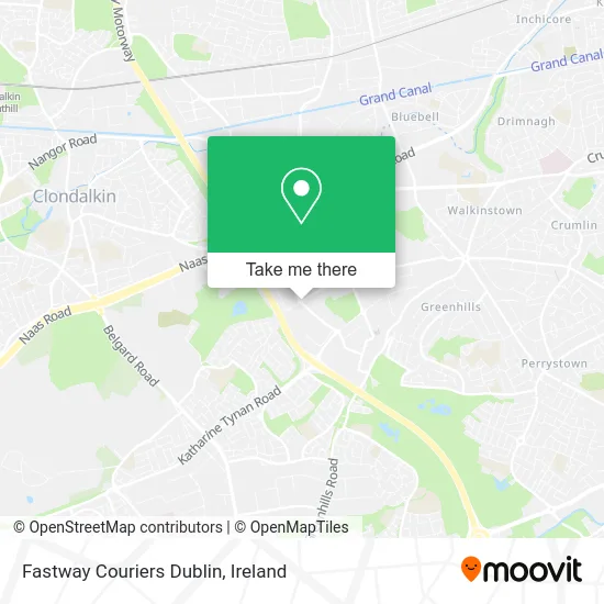 Fastway Couriers Dublin map