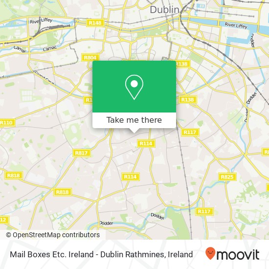 Mail Boxes Etc. Ireland - Dublin Rathmines map