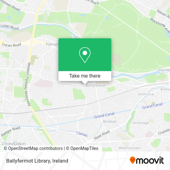 Ballyfermot Library map