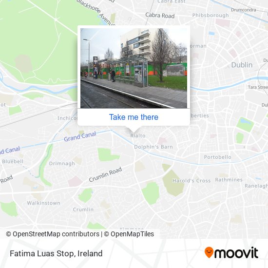 Fatima Luas Stop map