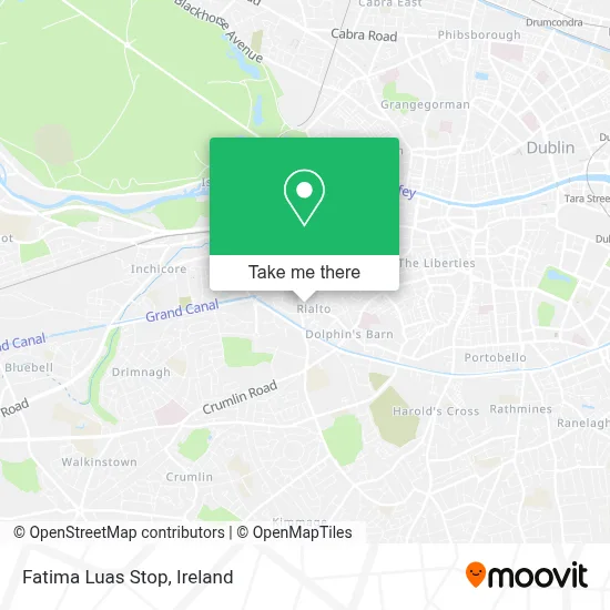 Fatima Luas Stop map