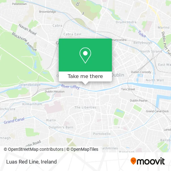 Luas Red Line map