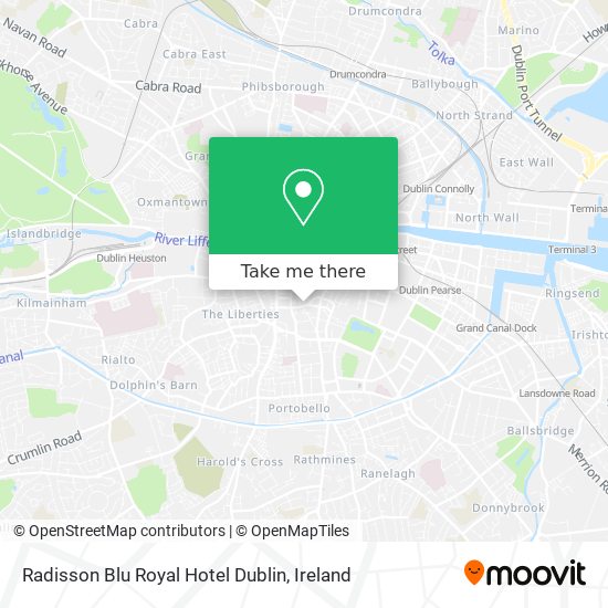 Radisson Blu Royal Hotel Dublin map
