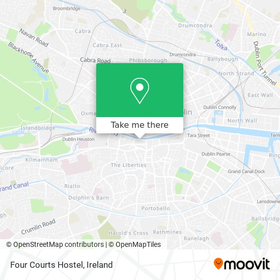 Four Courts Hostel map