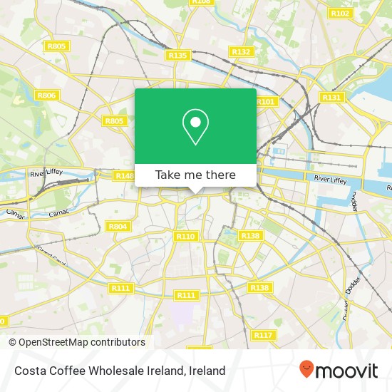 Costa Coffee Wholesale Ireland map