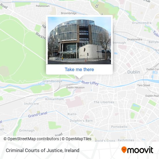 Criminal Courts of Justice map