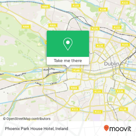 Phoenix Park House Hotel map