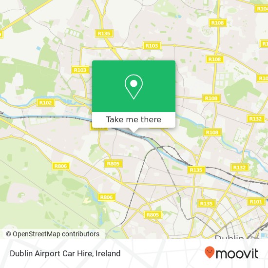 Dublin Airport Car Hire map
