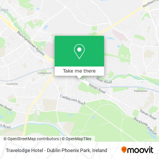 Travelodge Hotel - Dublin Phoenix Park map