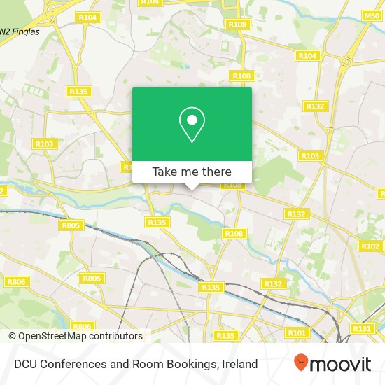 DCU Conferences and Room Bookings map
