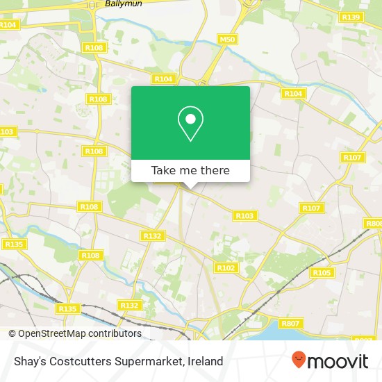 Shay's Costcutters Supermarket map
