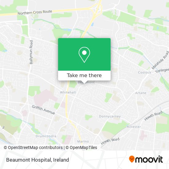 Beaumont Hospital map