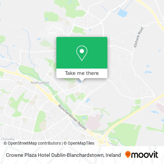 Crowne Plaza Hotel Dublin-Blanchardstown map