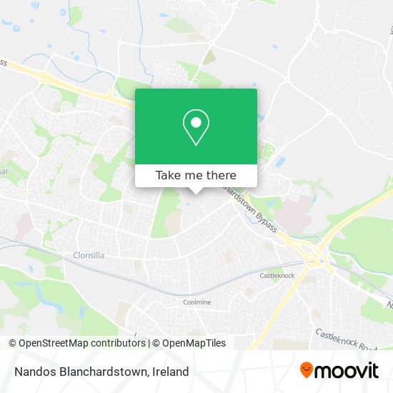 Nandos Blanchardstown map