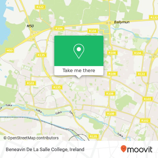 Beneavin De La Salle College map