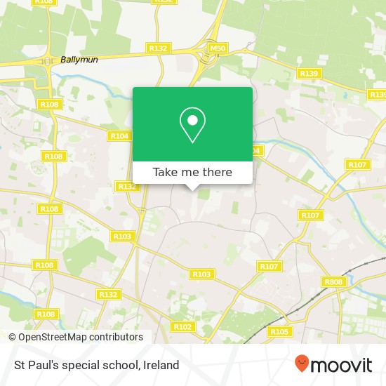 St Paul's special school map