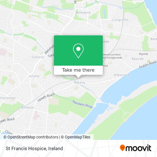 St Francis Hospice map
