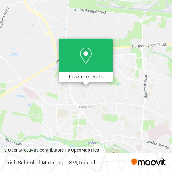 Irish School of Motoring - ISM map