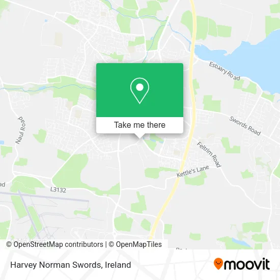 Harvey Norman Swords map