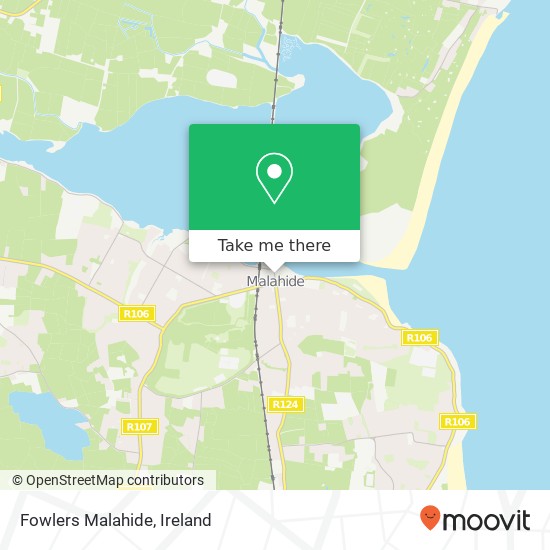 Fowlers Malahide map