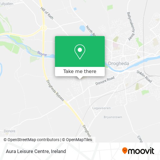 Aura Leisure Centre map