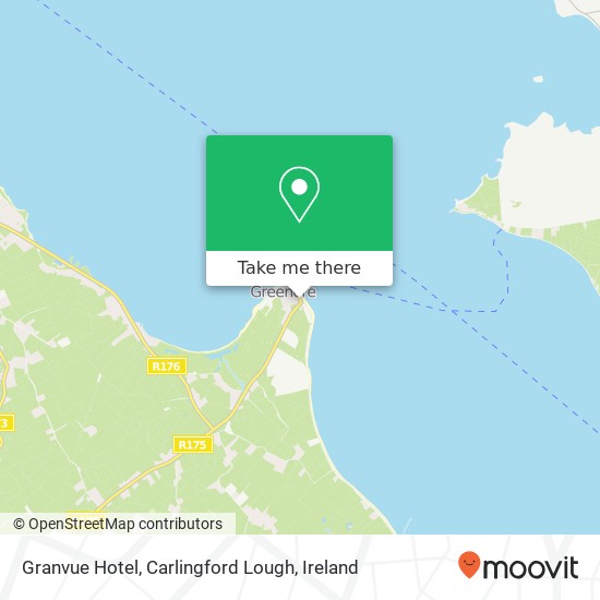 Granvue Hotel, Carlingford Lough map