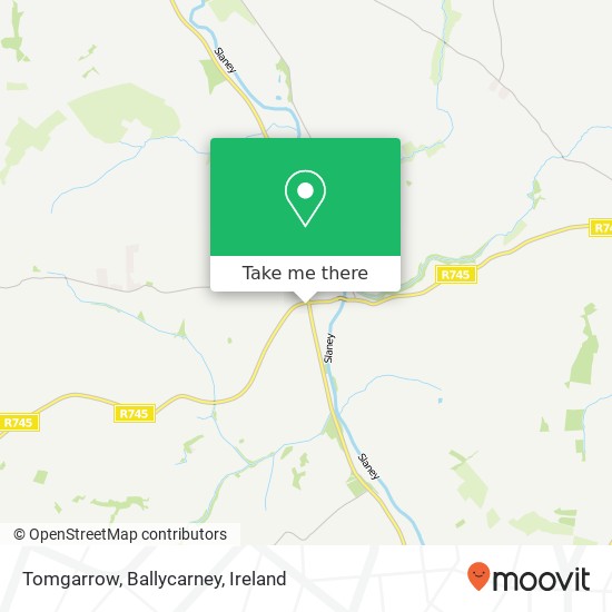 Tomgarrow, Ballycarney map