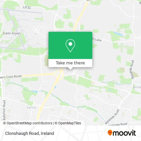 Clonshaugh Road map