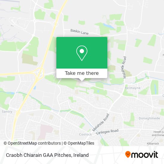 Craobh Chiarain GAA Pitches map