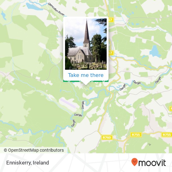 Enniskerry map