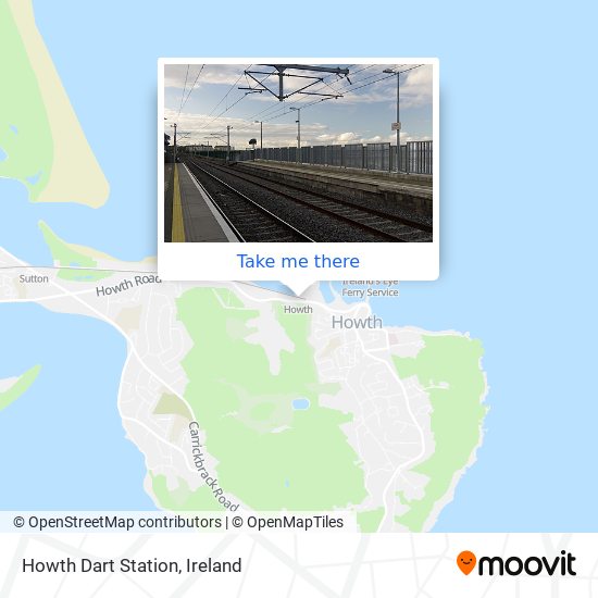 Howth Dart Station map