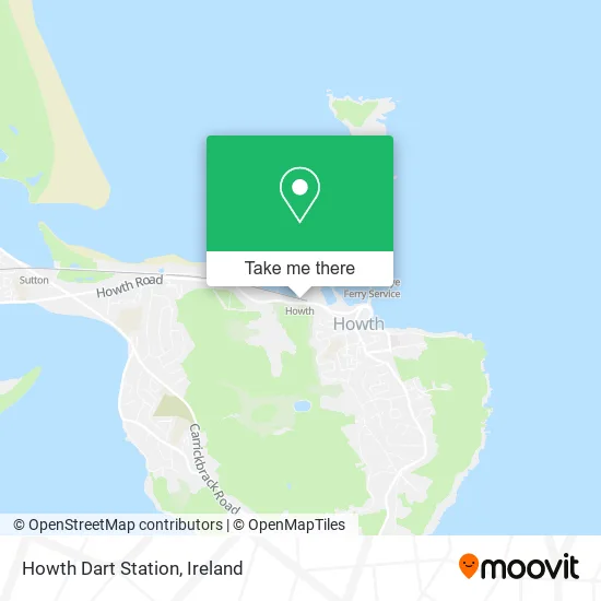 Howth Dart Station map