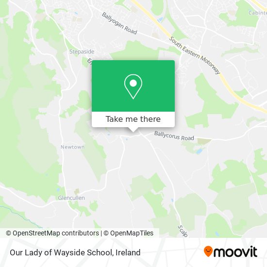 Our Lady of Wayside School map