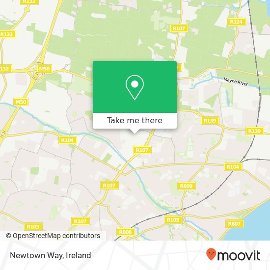 Newtown Way map