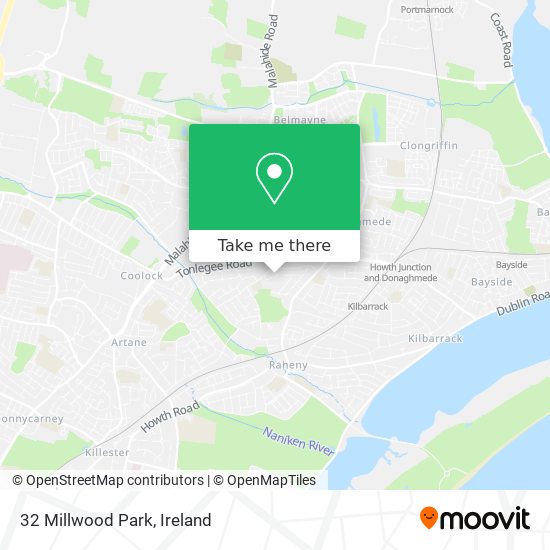 32 Millwood Park map
