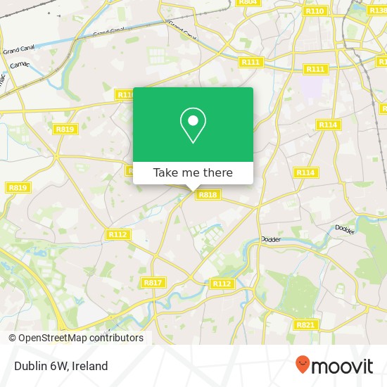 Dublin 6W map