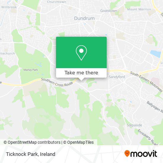 Ticknock Park map