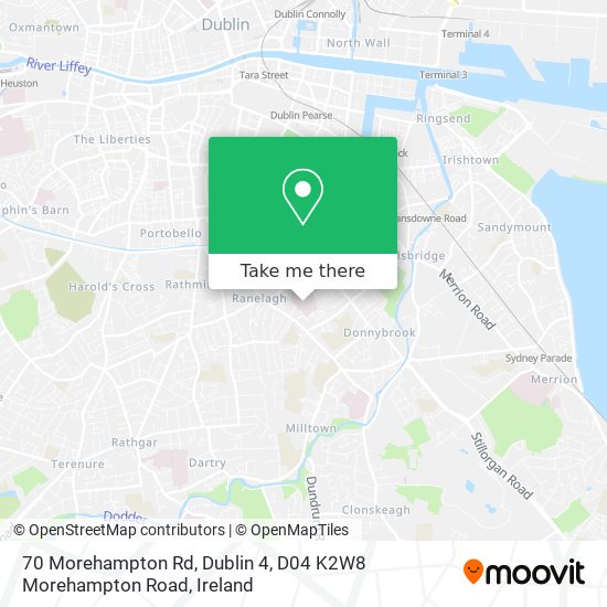 70 Morehampton Rd, Dublin 4, D04 K2W8 Morehampton Road map