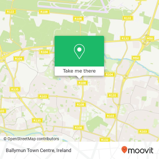 Ballymun Town Centre map