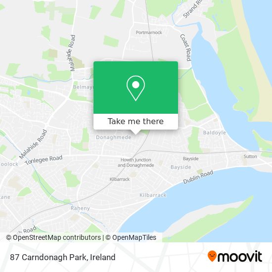 87 Carndonagh Park map