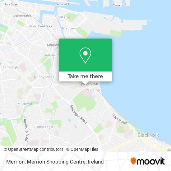 Merrion, Merrion Shopping Centre map