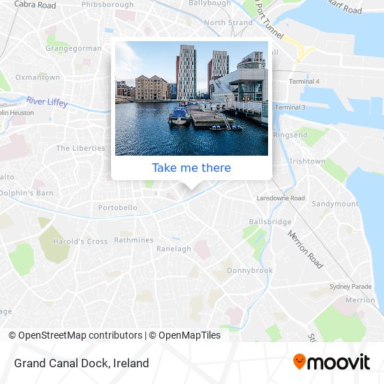 Grand Canal Dock map