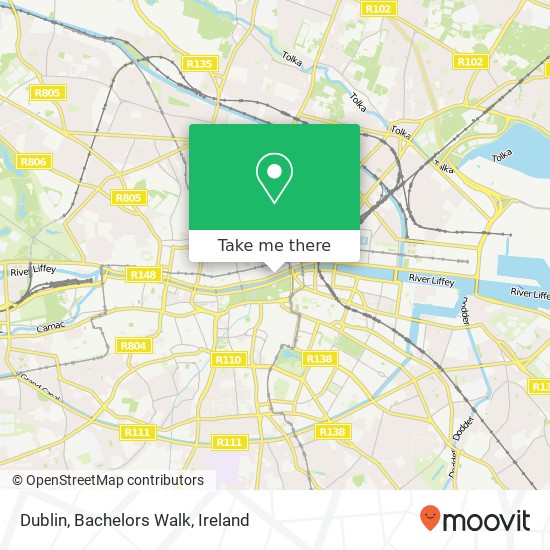 Dublin, Bachelors Walk map