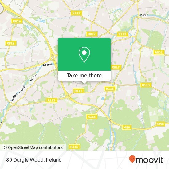 89 Dargle Wood map