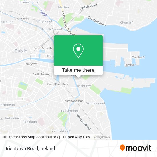 Irishtown Road map