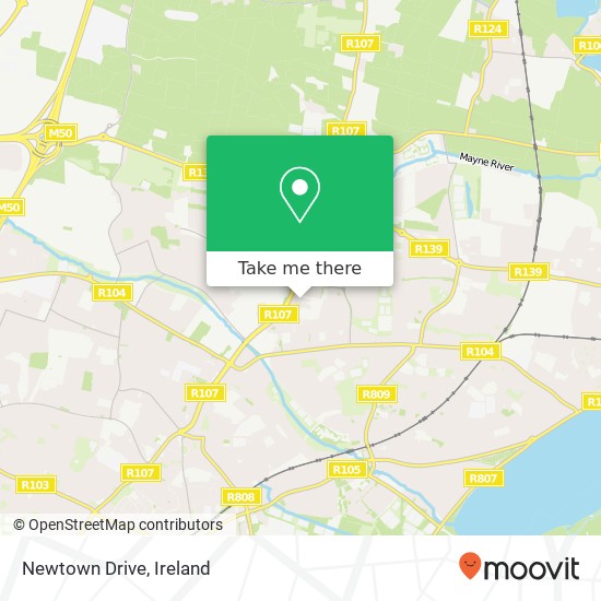 Newtown Drive map